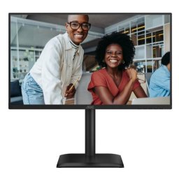 Monitor IPS LED AOC 23.8" 24E4U, Full HD 1920 x 1080, HDMI, DisplayPort, Boxe, Pivot, 120 Hz, 4 ms, Negru