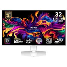Monitor Gaming QD-OLED MSI MPG 321URXW, 31.5 inch, UHD (3840 x 2160), HDMI, DisplayPort, 240 Hz, 0.03 ms, Alb