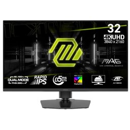 Monitor Gaming Rapid IPS LED MSI 31.5" MAG 322URDF E16, UHD (3840 x 2160), HDMI, DisplayPort, 320 Hz, 0.5 ms, Negru