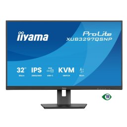 Monitor IPS LED Iiyama 32" XUB3297QSNP-B1, QHD 2560 x 1440, HDMI, DisplayPort, Boxe, Pivot, 100 Hz, 1 ms Negru