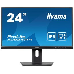 Monitor IPS LED Iiyama XUB2491H-B1, 23.8 inch, Full HD (1920 x 1080), HDMI, DisplayPort, Pivot, 100 Hz, 0.5 ms, Negru