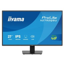 Monitor IPS LED Iiyama X2792QSU-B1, 27 inch, QHD (2560 x 1440), HDMI, DisplayPort, Boxe, 120 Hz, 3 ms, Negru