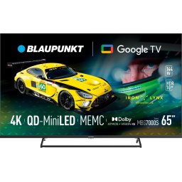 Televizor Blaupunkt 65MBG7000S, 65", 163 cm, MINILED, 4K UHD, Smart TV, Wi-Fi, Bluetooth, 144Hz, Negru