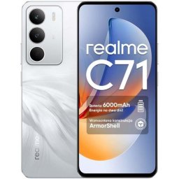Telefon mobil Realme C71, 8GB RAM, 256GB,4G LTE, Dual SIM, Alb