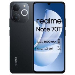 Telefon mobil Realme Note 70T, 4GB RAM, 256GB, 4G LTE, Dual SIM, Negru