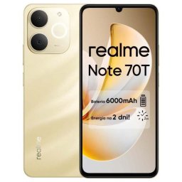 Telefon mobil Realme Note 70T, 4GB RAM, 128GB, 4G LTE, Dial SIM, Auriu