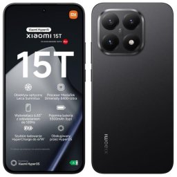Telefon mobil Xiaomi 15T, 12GB RAM, 512GB, Dual SIM, 5 G, Negru