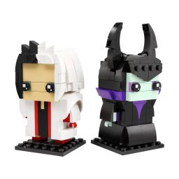 Jucarie LEGO BrickHeadz 40620, Cruella si Maleficent, 10+ ani