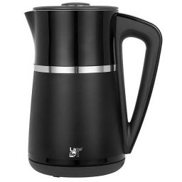 Fierbator de apa LAFE CEG020, capacitate 1.7 l, 2200 W, 4 programe presetate, Temperatura ajustabila, Negru