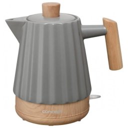 Fierbator de apa Concept RK0092, 1.5 l, 1500 W, Gri