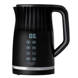 Fierbator de apa Adler AD 1350, capacitate 1.7 l, 1850-2200 W, Display tactil, Baza rotativa 360, Negru