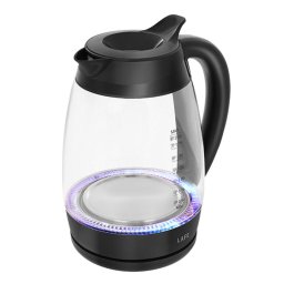 Fierbator electric Lafe Essential XL LAFCZA47573, putere 2200W, capacitate 2l, sticla, Negru