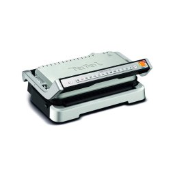 Gratar electric Tefal Optigrill 4 in 1 XL GC784D30, 2200W, 12 programe automate, pana la 8 persoane, placi antiaderente detasabile, tava de copt, Argintiu