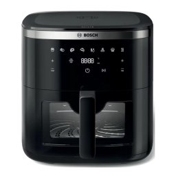 Friteuza cu aer cald Bosch Seria 6 MAFS2671B, 1800 W, 7.2l, 8 programe, Termostat reglabil, Fereastra vizualizare, Negru