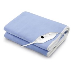 Patura electrica Esperanza EHB001, dimensiune 150 x 80 cm, 60 W, polar velvet, Albastru