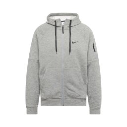 NIKE Bluză cu fermoar sport gri amestecat / negru