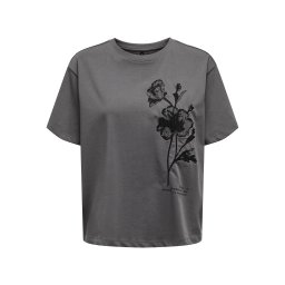 ONLY Tricou 'ONLKRISTA' gri / negru