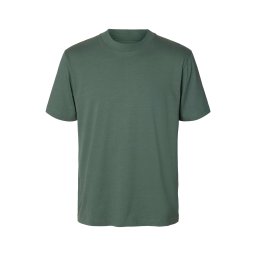 SELECTED Tricou 'SLHCOLMAN200' verde pin