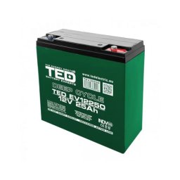 Acumulator 12V Vehicule Electrice, Dimensiuni 181 x 76 x 167 mm, Baterie 12V 25Ah M5, TED Electric TED003782