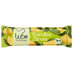 Baton de fructe cu lamaie si cu spirulina, fara gluten bio 40g