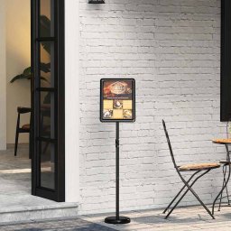 Panouri pentru Targuri Negru 25 x 25 x 125 cm Aluminiu GartenMobel Dekor