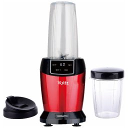 Nutri Blender Oliver Voltz OV51162FR, 1200W, 2 pahare, 1 l/800 ml, Fara BPA, Afisaj LED, Rosu