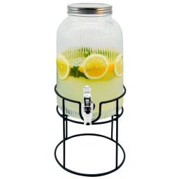 Dozator de bauturi Adler AD 6742, 4 L, Sticla sodiu-calciu, Suport, Transparent