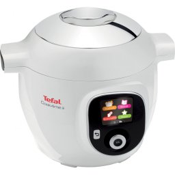 Multicooker Tefal CY851130 Cook4me, 1600 W, 6 L, 6 moduri de gătit, Pornire întârziată, Economisire căldură, Alb