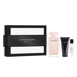 Narciso Rodriguez For Her EDP 100 ml + EDP MINI 10 ml + BL 50 ml (Femei)