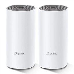 MESH TP-LINK, wireless, router AC1200, pt interior, 1200 Mbps, port LAN, WAN, 2.4 GHz 5 GHz, antena interna x 2, standard 802.11ac, Deco E4(2-pack) (timbru verde 2.00 lei)