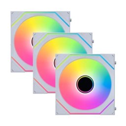 LIAN LI UNI FAN SL-INF Wireless 120mm inversa légáramlás alb 3 bucăţi set control