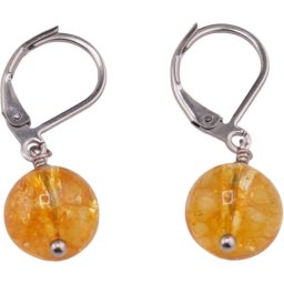 Cercei Citrin sfere 10mm