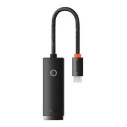 Adaptor de retea extern USB tip C din seria Baseus Lite - RJ-45 1Gbps (1000Mbps) negru (WKQX000301)