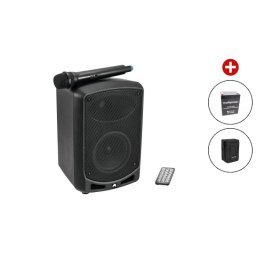 Omnitronic WAMS-65BT + Battery + Carrying bag