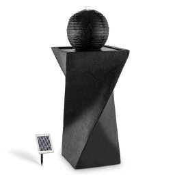 Blumfeldt Fântână cu bilă Schönbrunn, fântână cu apă solară 200 l/h LED bazalt (SOL1-Schönbrunn)
