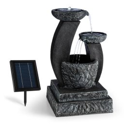 Blumfeldt Fantaghiro, fântână de grădină ornamentală, 3W LED-uri solare, aspect de piatră, polyresin (SOL1-Fantaghiro)