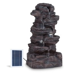 Blumfeldt Stonehenge XL, fântână solară, iluminat cu LED-uri, polirășină, baterie litiu-ion (SOL1-stonehengeXL-gr)