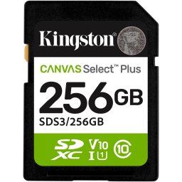 Card de Memorie SDXC Kingston, 256 GB, Select Plus, Clasa 10 UHS-I Performance