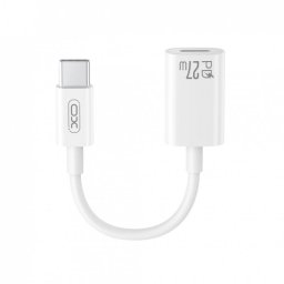 Adaptor audio USB type C la Lightning 27W T-M 12cm Alb, XO NB-R268A