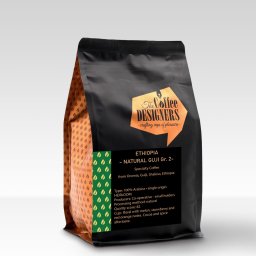 Coffee Designers Ethiopia Natural Guji cafea boabe 250g