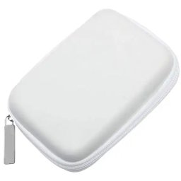 Husa de transport si protectie pt HDD / SSD de 2.5inch, hard disk extern, baterie externa portabila, Gonga® Alb