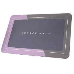 Covor de Baie antiderapante, Substrat Absorbant, Uscare Rapida, Dreptunghiular, 60 x 40 cm, Gonga® Gri
