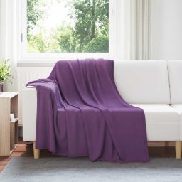 Paturi de aruncat 6 pcs Violet 200 x 150 cm Molton GartenMobel Dekor