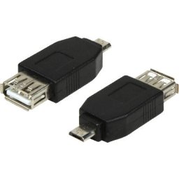 ADAPTOR LOGILINK, pt. smartphone, Micro-USB 2.0 (T) la USB 2.0 (M), negru, "AU0029" (timbru verde 0.08 lei)