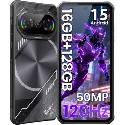 Telefon rezistent Fossibot F114, 4G, Dual SIM, 6.75 , 128GB, NFC, RGB Light, GPS, Android 15