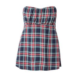 HOLLISTER Top bleumarin / verde petrol / roșu / alb