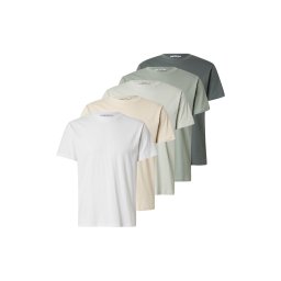 ABOUT YOU Tricou 'Peter' bej / verde / verde măr / verde pastel / alb