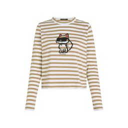 Karl Lagerfeld Tricou 'IKON' nisipiu / roșu / negru / alb