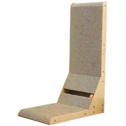 Ansamblu de joaca pentru pisici orizontal si vertical tip zgarietor cu minge, 60 x 40.5 x 25 cm, Gonga® Bej