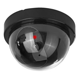 Camera de supraveghere model Dome falsă cu LED roșu indicativ, Gonga® Negru